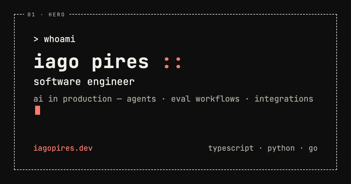Iago Pires · Software Engineer
